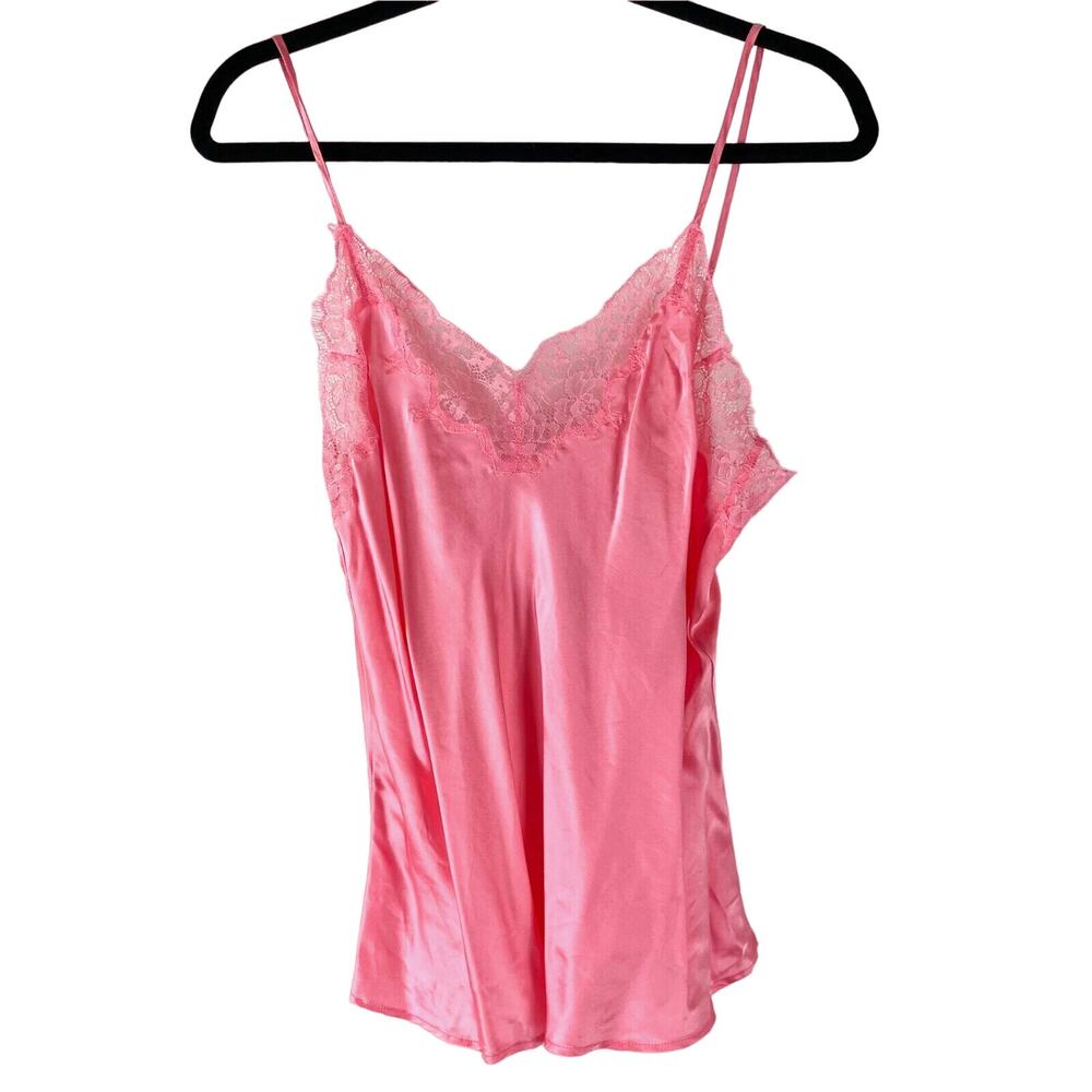 Cosabella Journelle Charlotte Silk Cami Womens Small Pink Lace Sexy Sleeveless - Picture 2 of 14